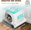 Litière autonettoyante pour chat Électrique Cat Litter Box Autonettoyante Automatique XXL avec APP Litière électrique fermée pour grands chats (Type A)